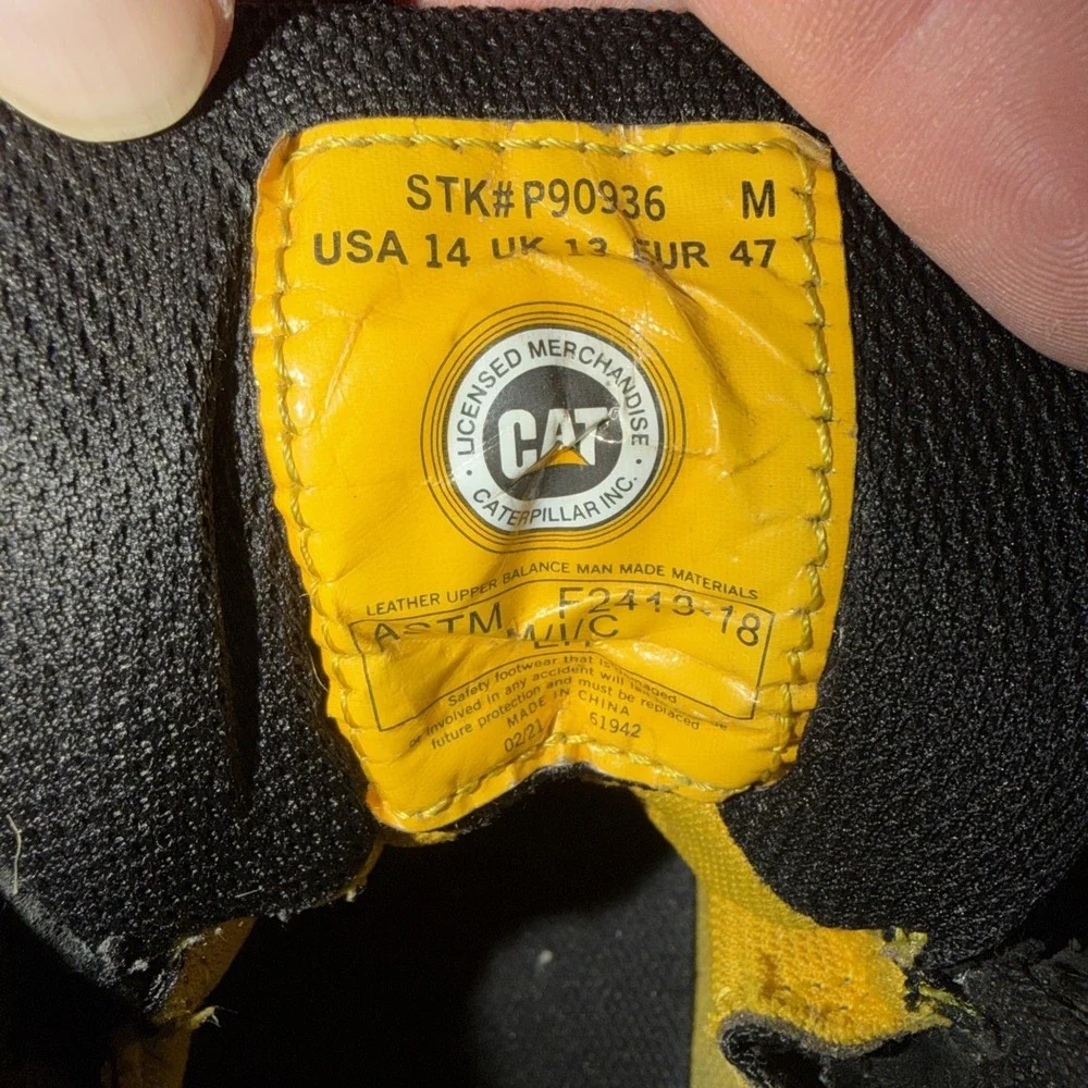 Caterpillar Work Boots Number P90936 Size‎ 14 Used